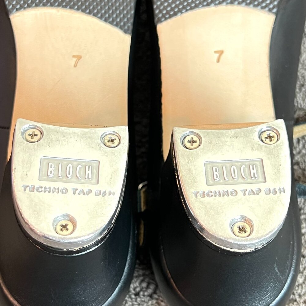 Bloch Womens Size‎ 7 S0323L Show Tapper Black Leather Mary Jane Tap Dance Shoes - Picture 12 of 15